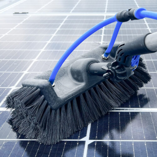 Telescopic Solar Panel Brush with10m Pole